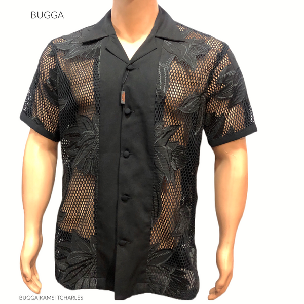 Bugga Black Lace Shirt L