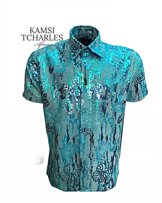 Kamsi TCharles Bab Sequin Shirt