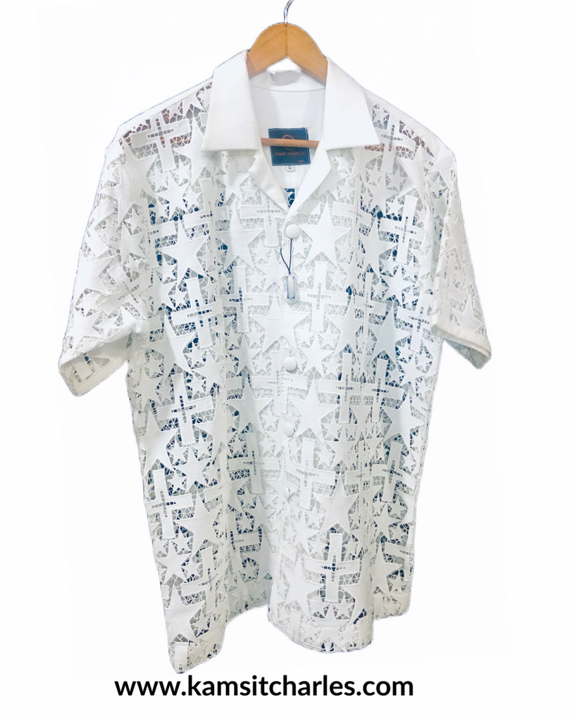 Croix Etoile White Lace Shirt