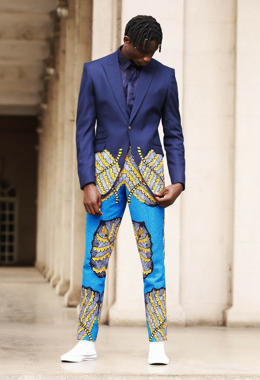 Kamsi TCharles Alex Anda African Print Suit
