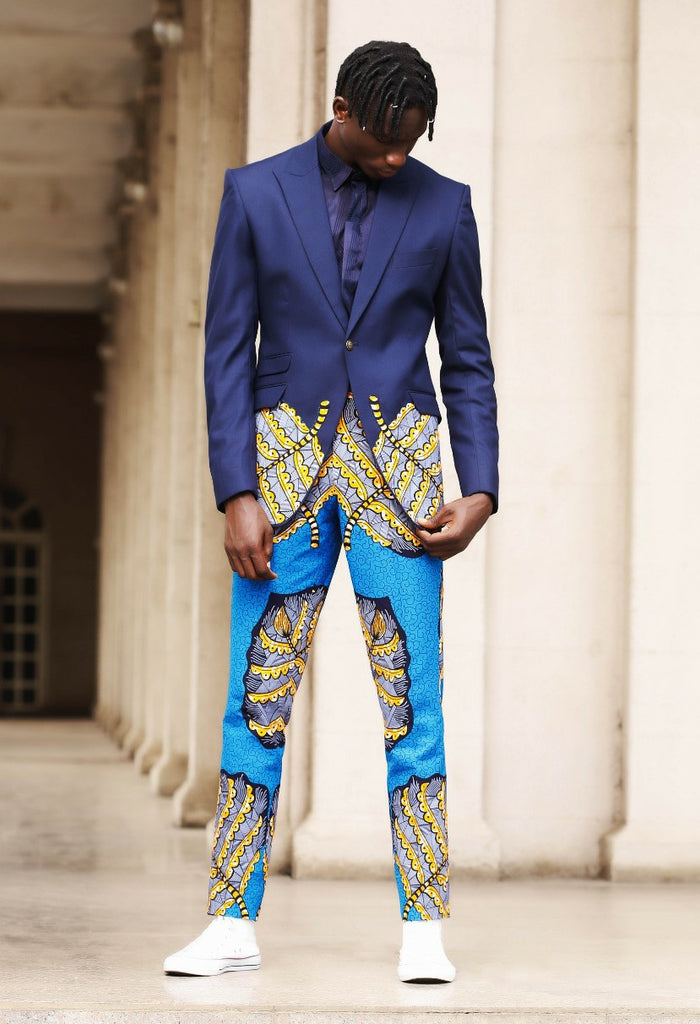 Kamsi TCharles Alex-Anda African print suit
